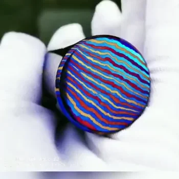 Baoji Custom dia 19.05mm length 304.8mm Mokuti Timascus Round bar Rod damascus  price per kg