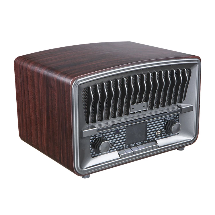 Factory supply wooden BT Am Fm All Band Receiver Radio with CD Player