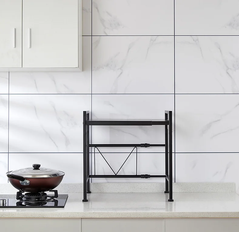 2024 hot sell new design kitchen rack storage oven rack telescopic storage holder rack for microwave oven