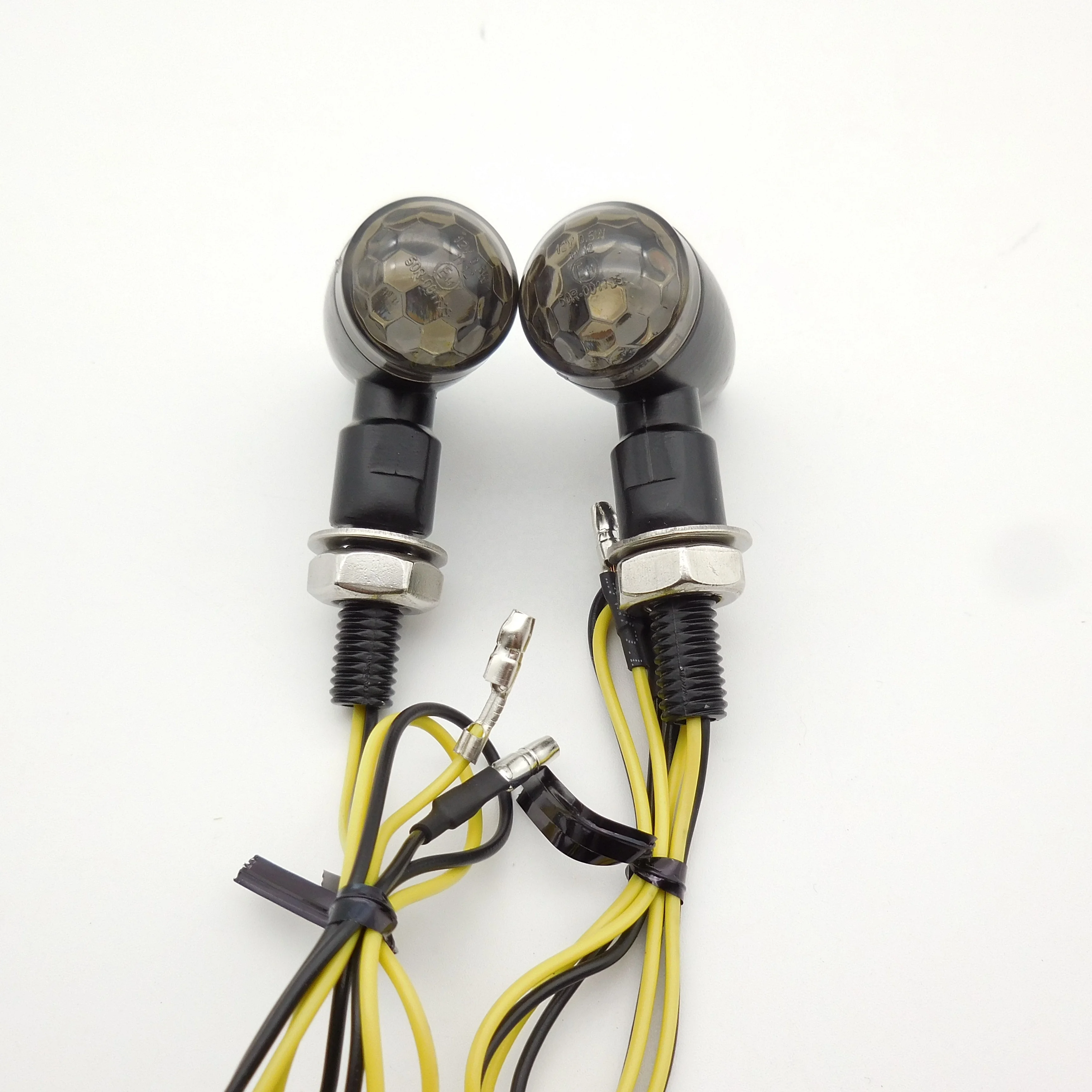 Bullet Motorbike Motorcycle Indicators Led Turn Signal Blinker Front Rear Lamp Amber Universal Quad ATV Scooter Turn Lights