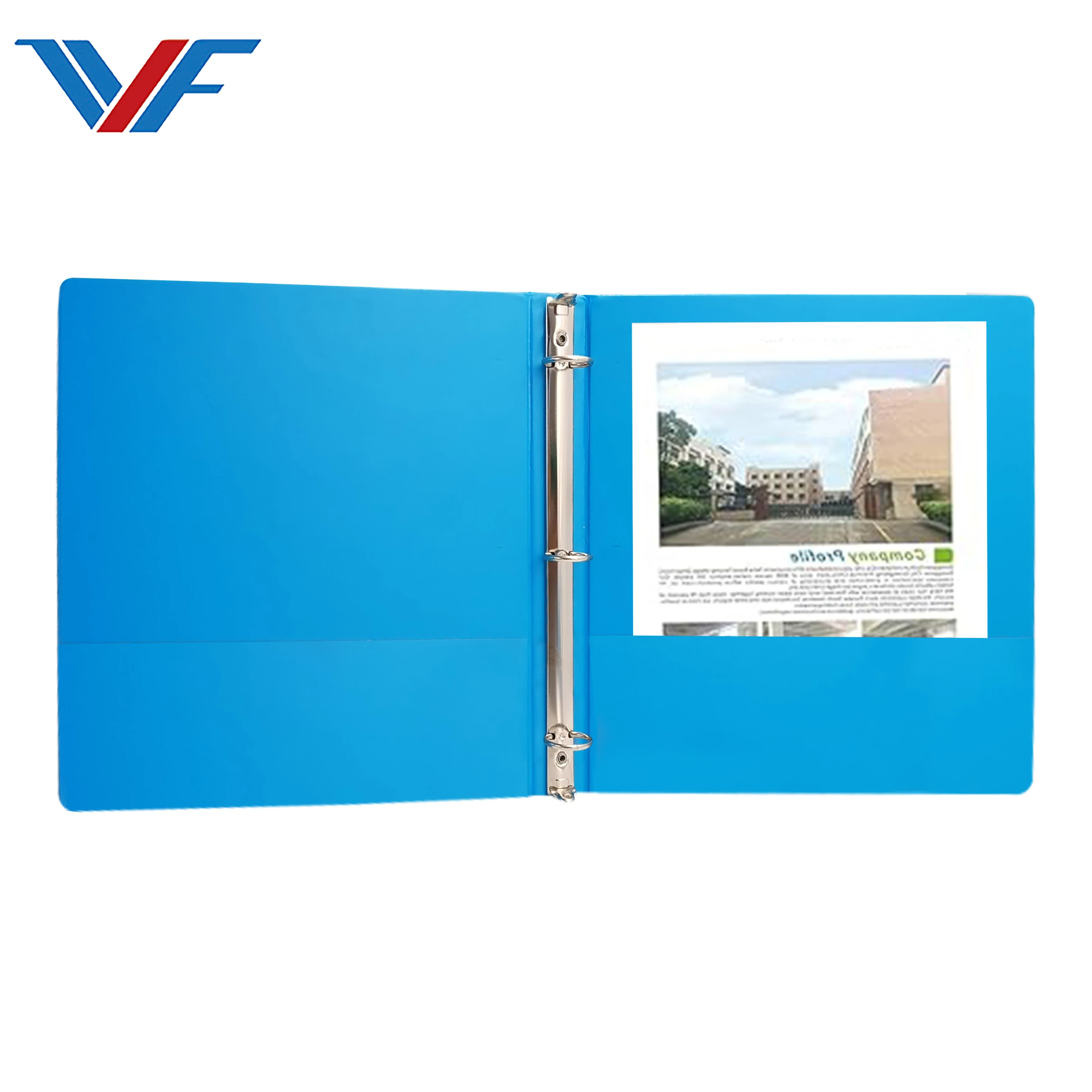 Manufacturer wholesale  PVC 3 hole ring binder school office stationery A4 file folder with handle