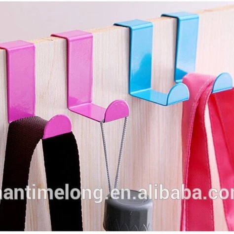 2pcs/set Door Clothes Hanger Hotel Sliding Shower