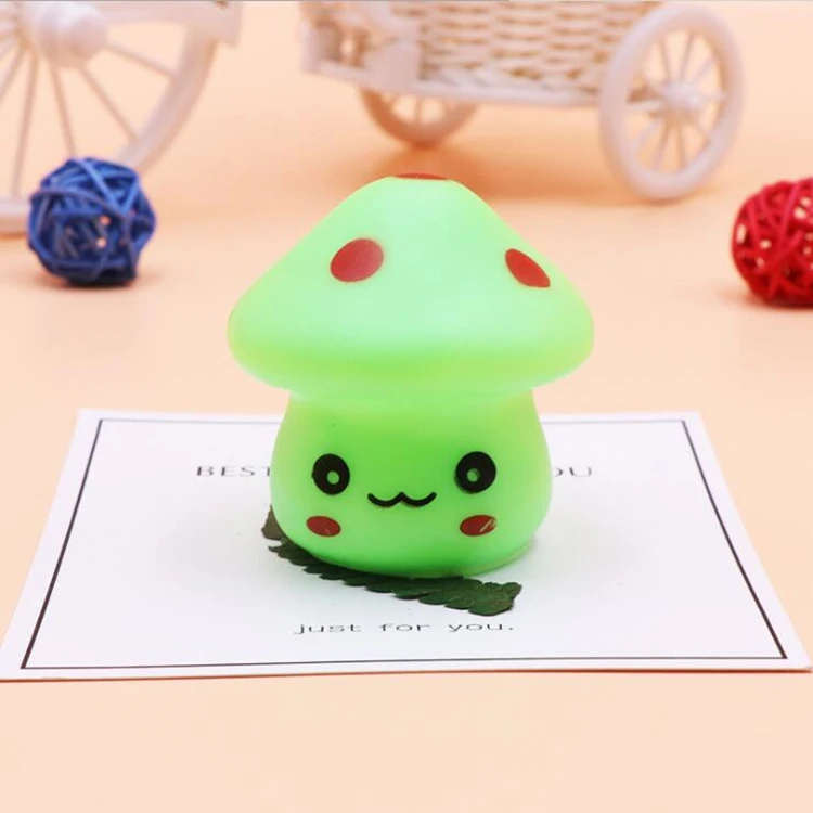 Creative Gifts Colorful Mushroom Night Light Button Battery Mini Night Light Glowing Toy Light