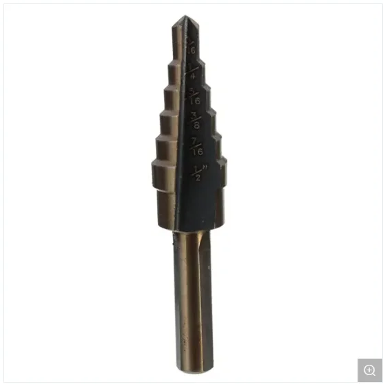 2021  Clearance  Fully Ground  Straight Flute Cone Titanium for Metal Step Drill Bit Metal Drilling