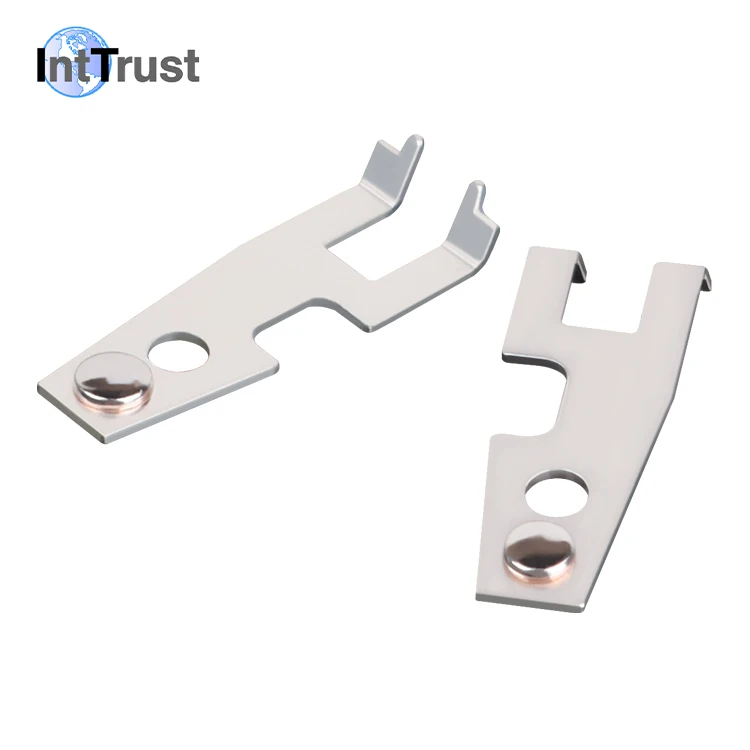 Custom Miniature Circuit Breaker Part Moving Contact With Silver Coating Precision Sheet Metal Stamping Parts