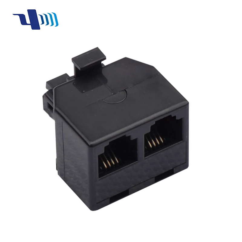 single plug to Duplex Jack adapter 1 plug to 2 jacks