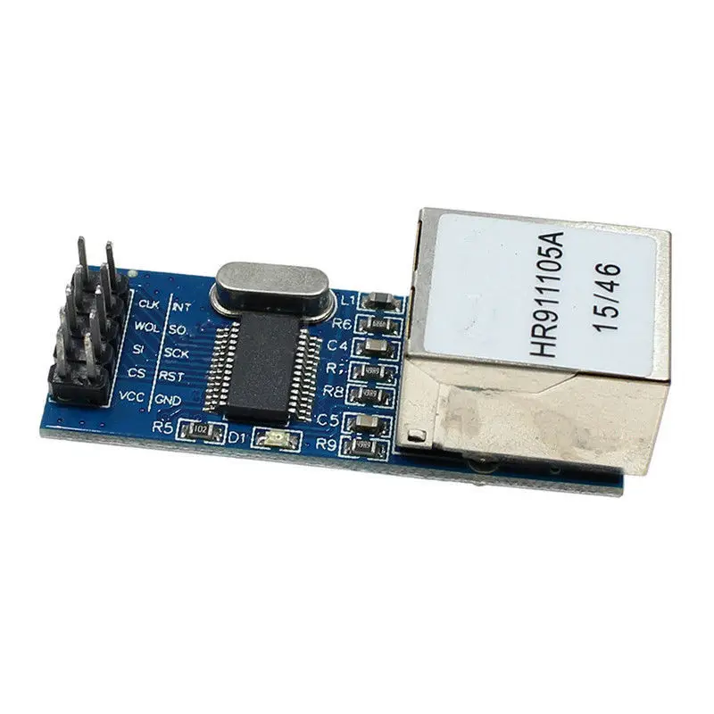 ENC28J60 spi interface Ethernet network module 51/AVR/ARM/PIC code mini version