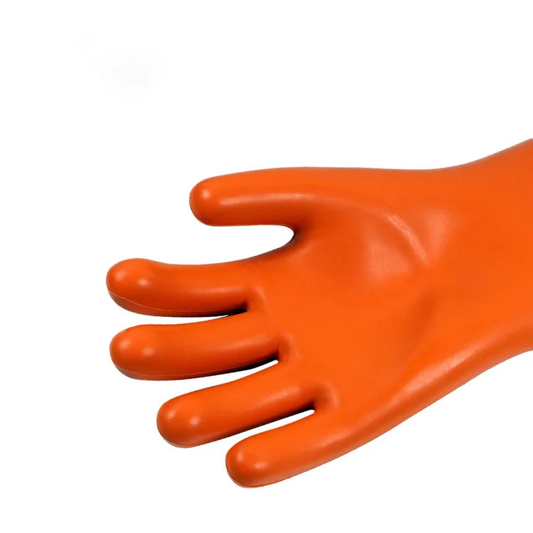 Electrical Hand High Voltage Rubber Insulated Gloves For Live Working