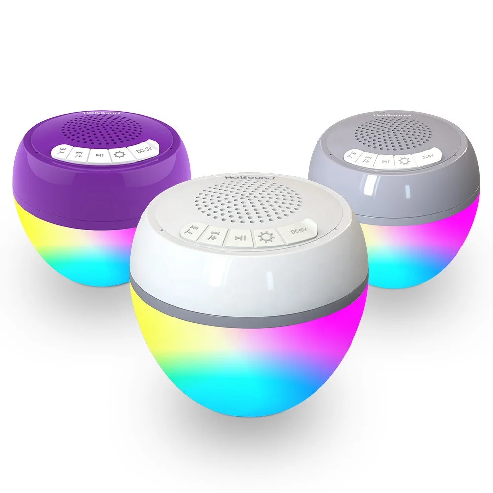 2024 New Arrivals Portable Waterproof Speaker New Arrivals Floating Wireless LED Light  Mini Stereo Speaker