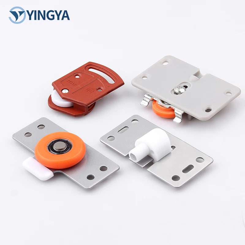 Stainless Steel Old Wardrobe Hardware Pulley Sliding Door Wheel Furniture Slide Track Roller Fittings