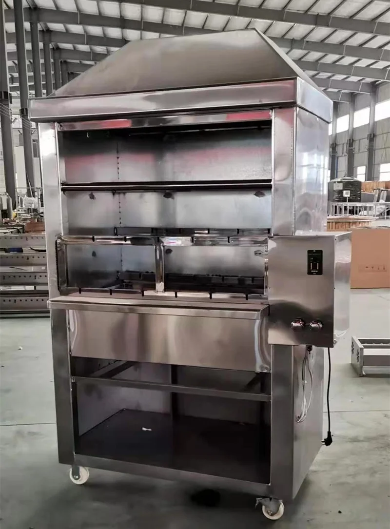 Commercial Stainless Steel BBQ Charcoal Machine Electric Barbecue Grill Gas Heating Barbecue Grill Machine