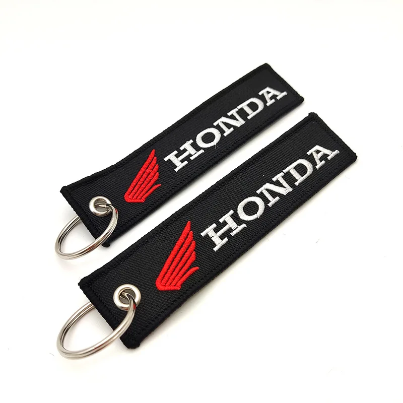 Motorcycle Keychain Fabric Embroidery Keyring  Motor Scooter Truck Biker Gift