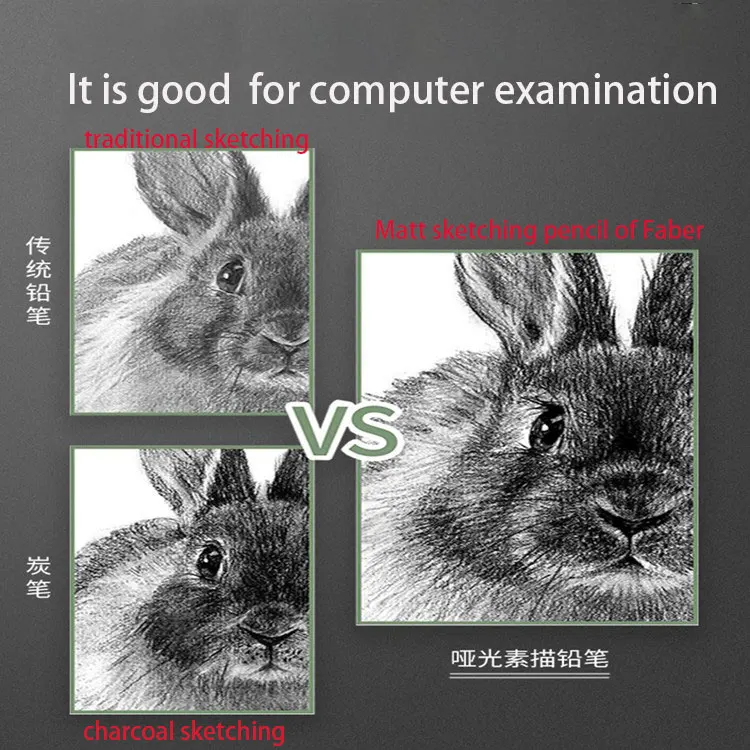 Faber Castel HB/2B/4B/6B/8B/10B/12B/14B  artist graphite  primary school art examination matte professional sketching pencil