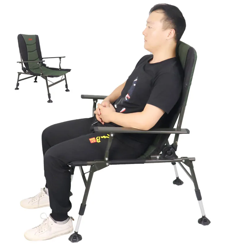 Lightweight camping folding fishing chair backpack chair outdoor lounge chair with carry bag