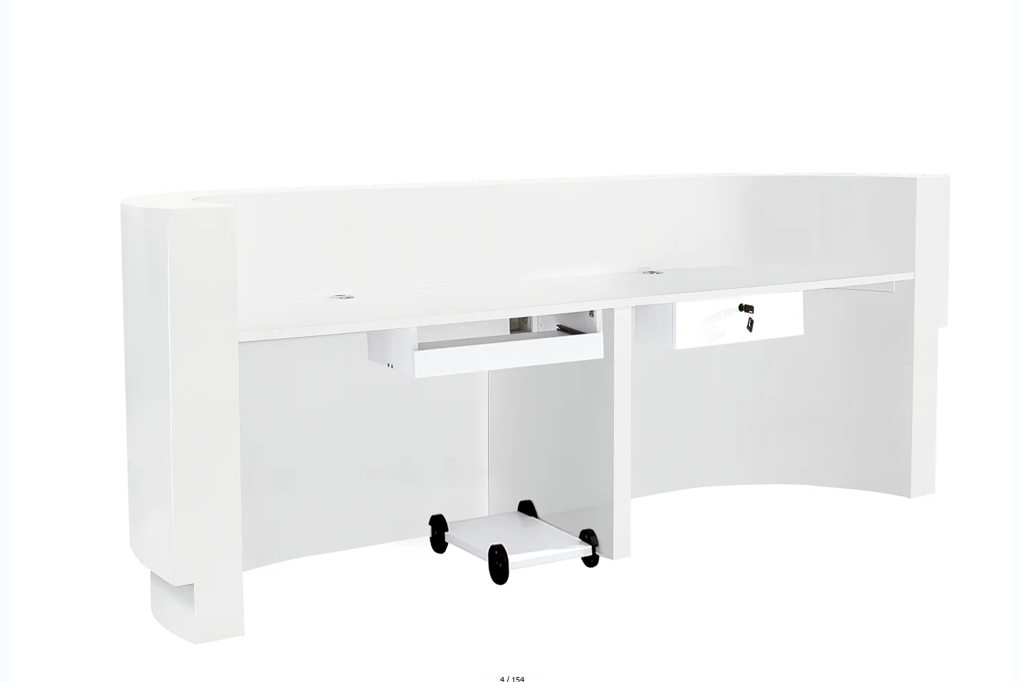 Contemporary design custom-made artificial marble spa reception furniture