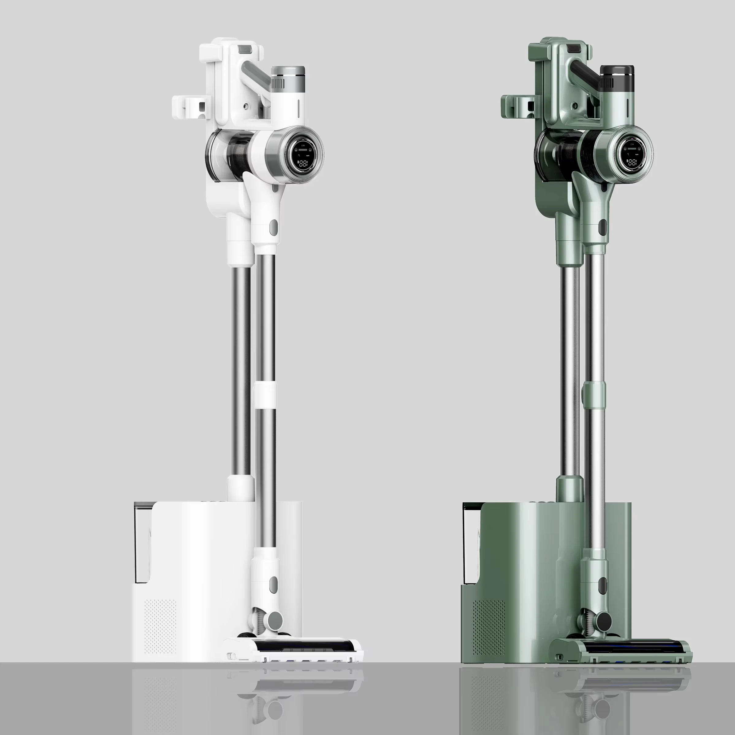 Handheld Cordless Dust collection Vacuum Cleaner With docking station tower Auto-Empty Station