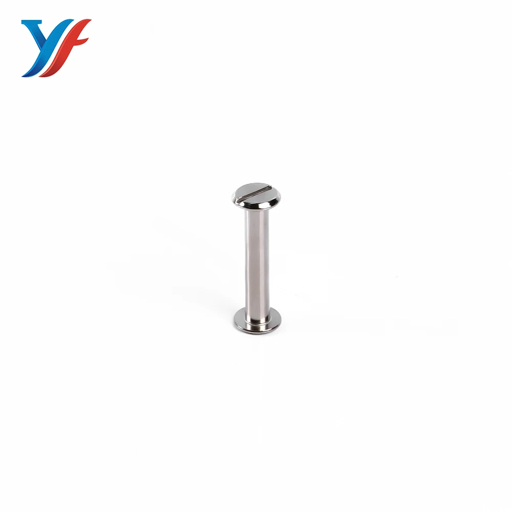 Stainless steel binding head post chicago book screw