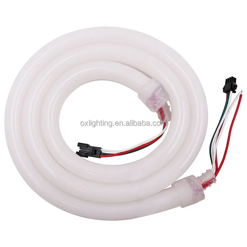 Neon Flex RGB Rope Light Dynamic RGB 12V 24V DMX Digital Outdoor Neonflex LED Addressable 5050 RGB Led Ultra Thin Neon Light