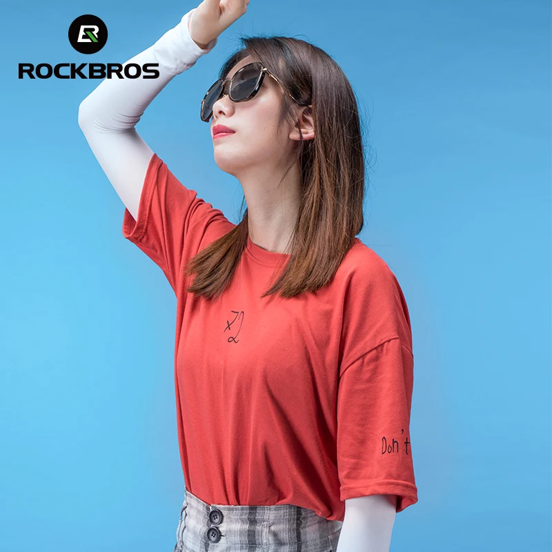 Бесшовный рукав ROCKBROS для мужчин и женщин Быстросохнущий солнцезащитный бега велоспорта на