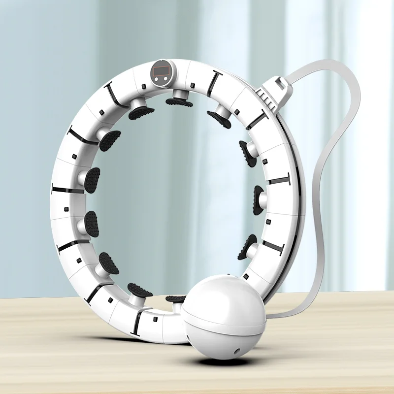 Portable Detachable Stainless Plastic Fitness Smart Hula Circle Hoop for adults