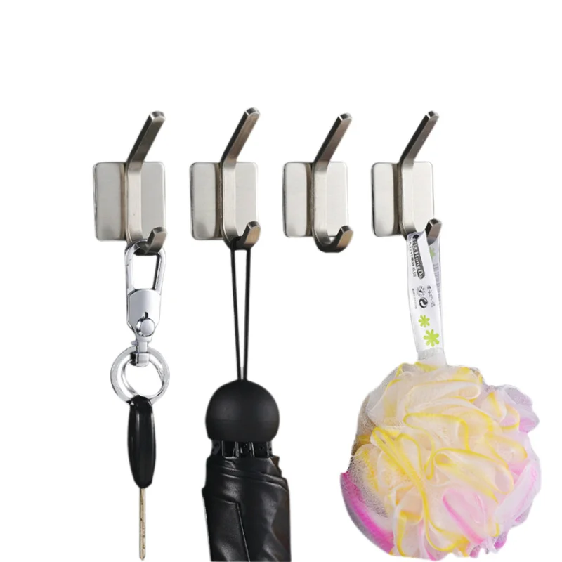 Factory Wholesale High Quality Strong Heavy Duty Stainless Steel Metal Cloth Hanging Hook for Home Bathroom Kitchen