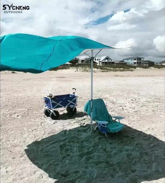 Portable Sun Shade Beach umbrella Shelters Sun Camping  Uv Protection wind canopy for sun shade