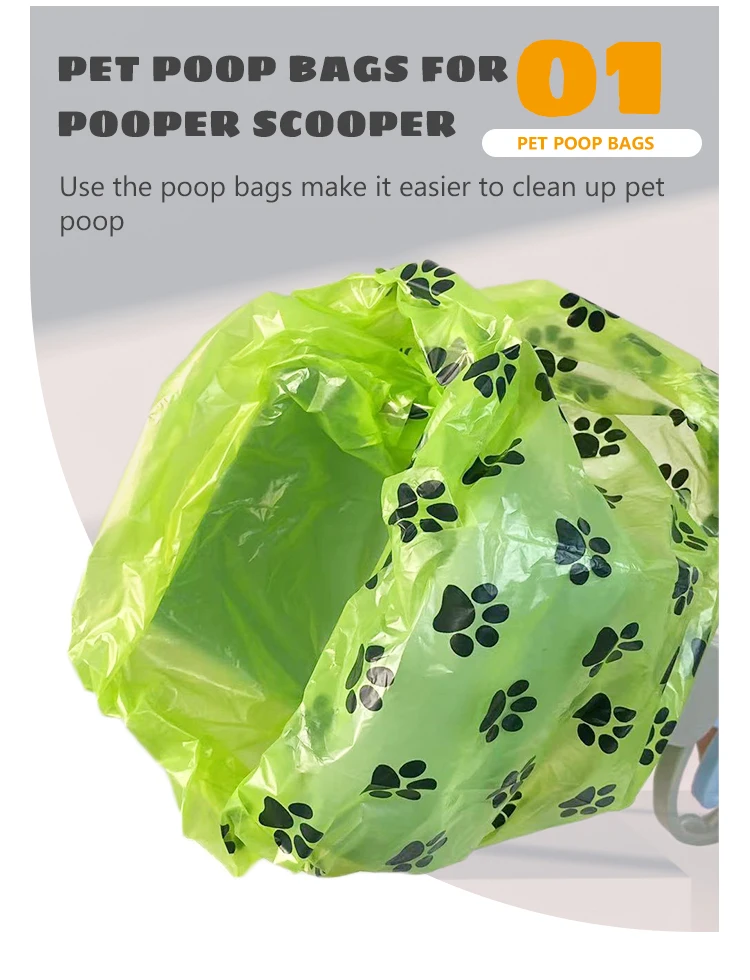 Wholesale Pet Waste Bag Eco-Friendly Plastic Poop Bag For Dogs