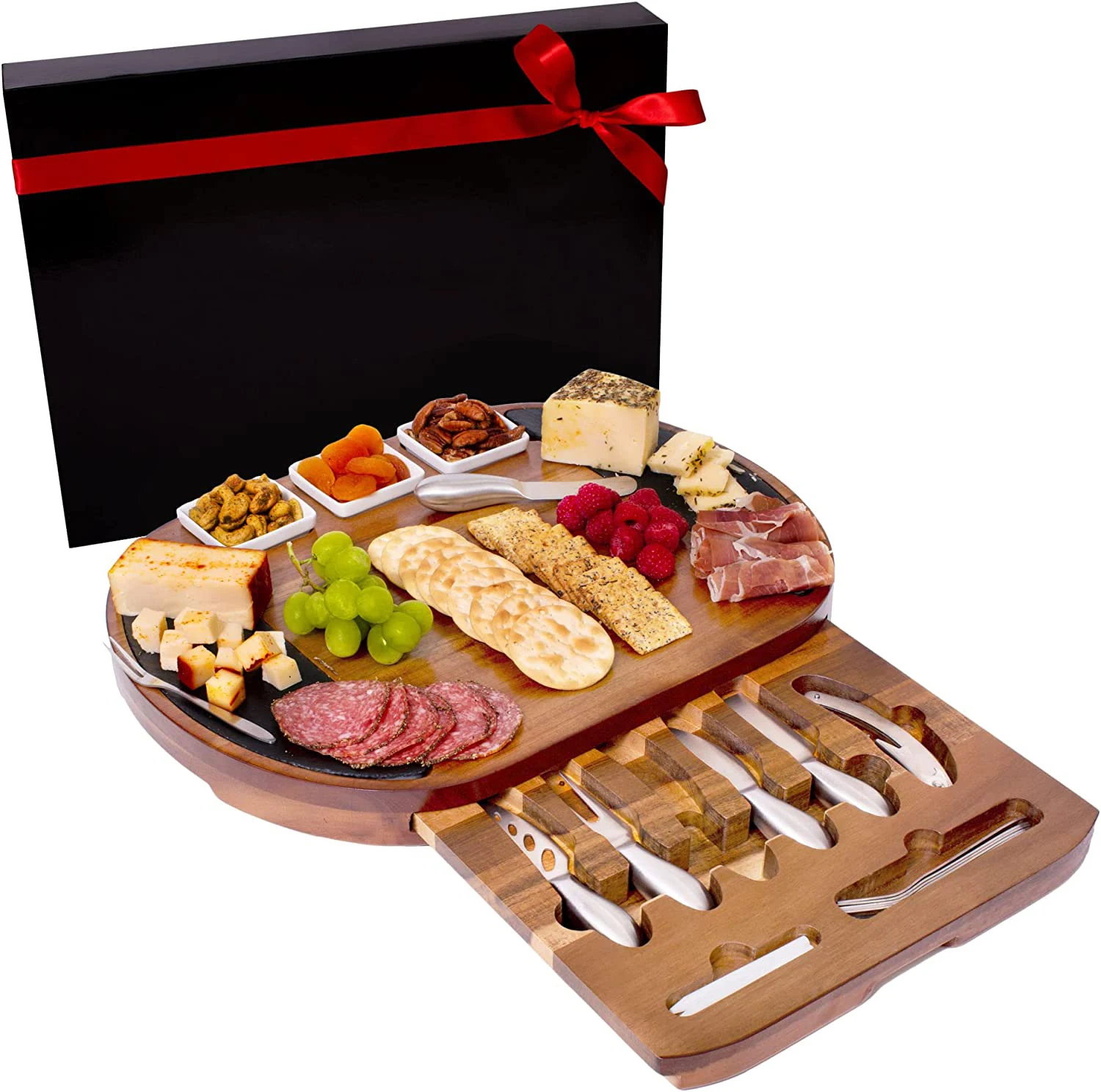 Premium Cheese Board. Luxury Extra Large Charcuterie boards gift set. Housewarming gift for new house, Gift for couple