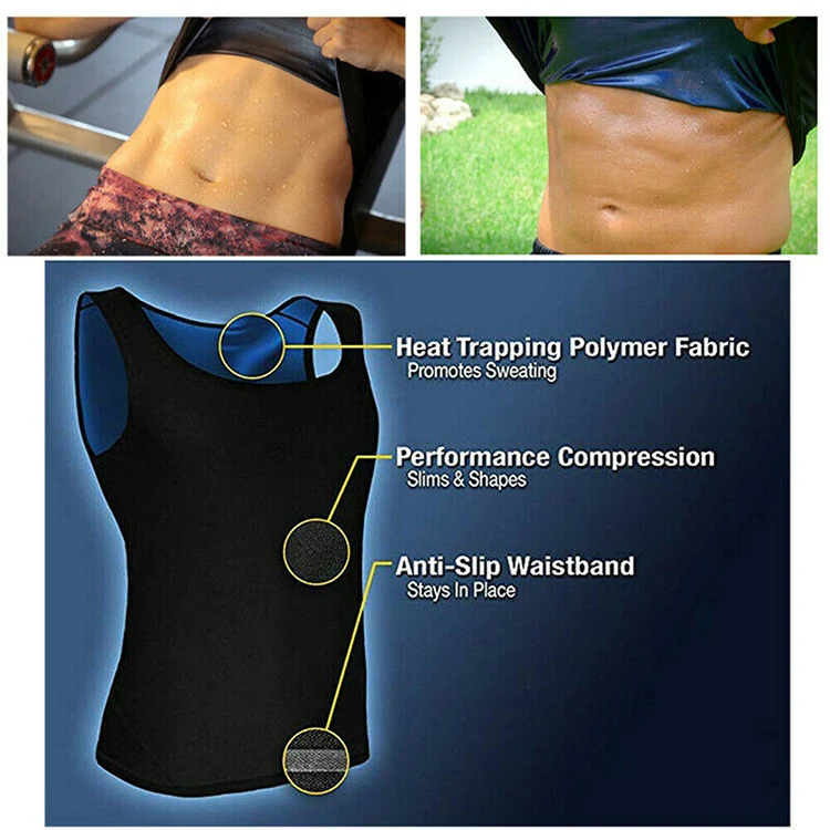 Vest Shaper Men Body Shaper Neoprene Weight Loss Corset Sauna Vest