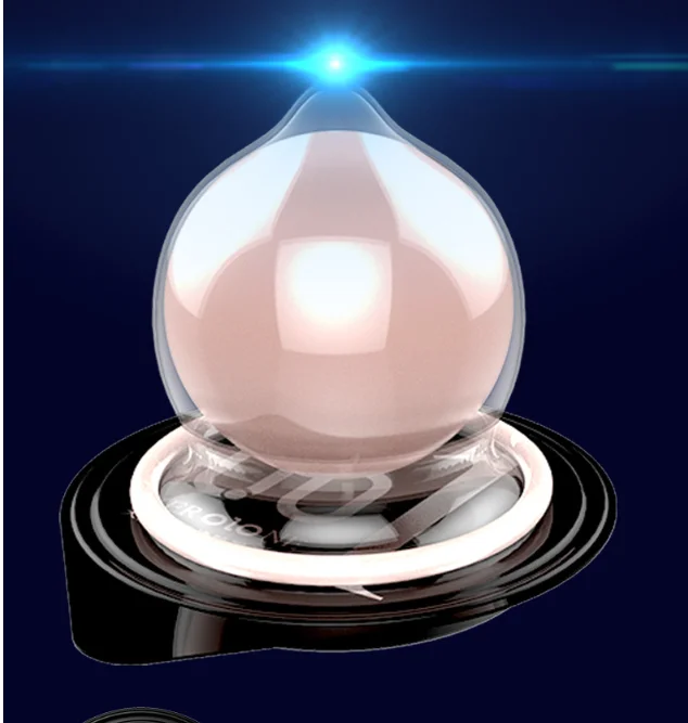 New Design Soft Bead Condoms Sex Toys Pearl Granule G Point Sexy Female 1 Pack Per Box Latex Silicone Ball Condom