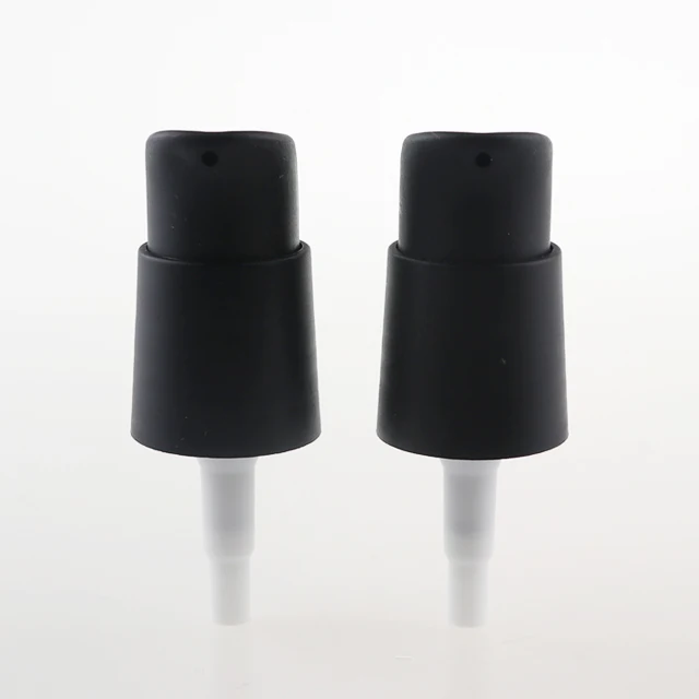 20mm matte black treatment pump 24/410 cosmetic lotion pump cream pump