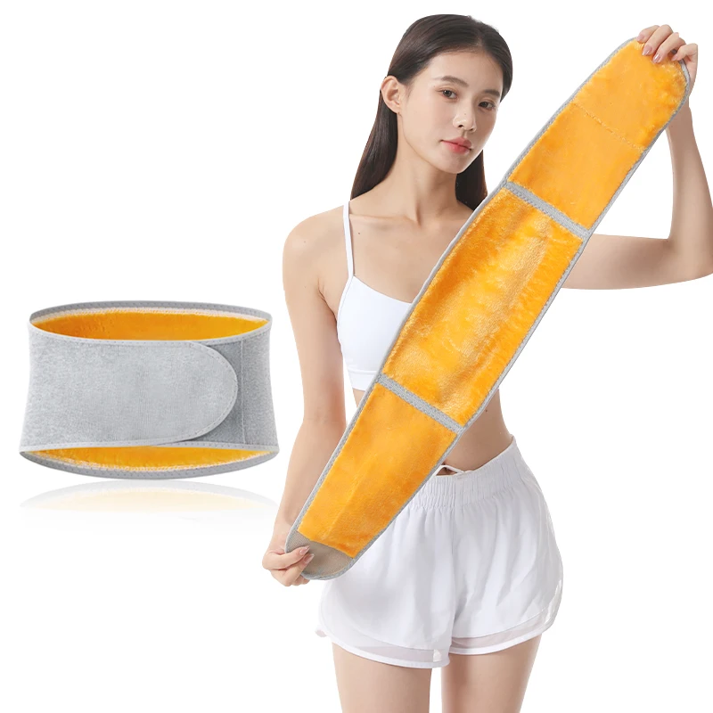 Autumn and Winter Velvet Comfort waist warmer belt Thickened anti cold measures support waist brace for women