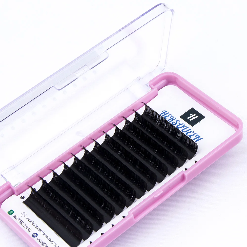 0.12 premium individual eyelash extensions vegan mink best false lash extensions private label custom packaging bulk lashes OEM