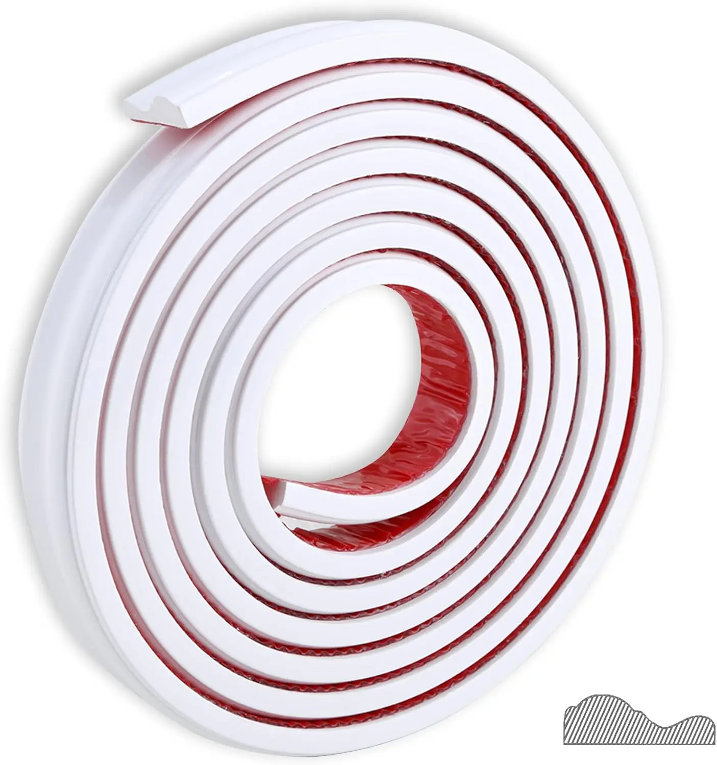 Modern Design Peel Stick Self-Adhesive PVC Wall Molding Trim Chair Rail Panel Moulding DIY Home Decor Cabinet Door Mirror Frame