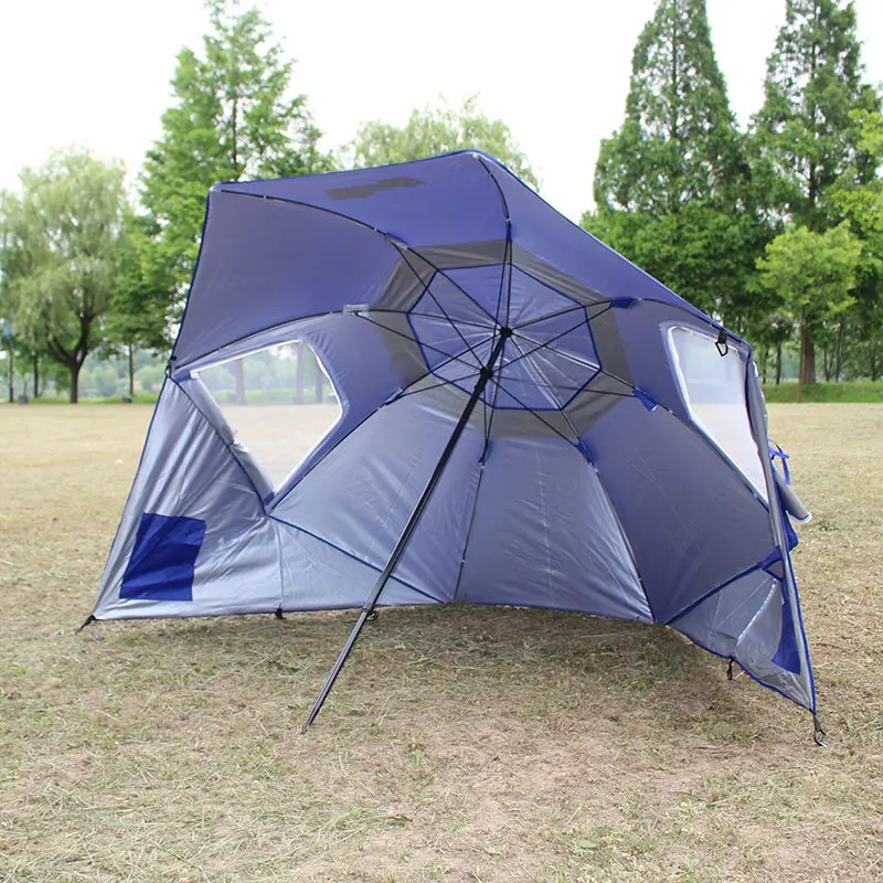 Custom Logo Beach tent Sunshade Fishing Umbrella