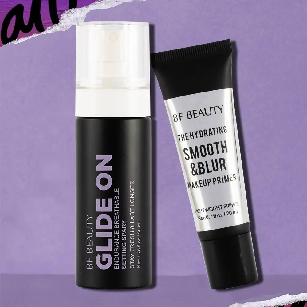 Waterproof Makeup Hydrates Setting Spray Waterproof Smooth Blur Primer Makeup Primer Glide On Smooth Blur Face Set