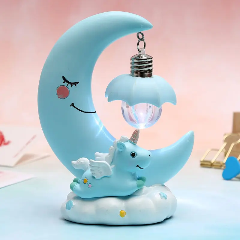 Creative Unicorn Wind Chime Charm Creative Night Light Room Decoration Girl Heart Birthday Gift Girl Practical
