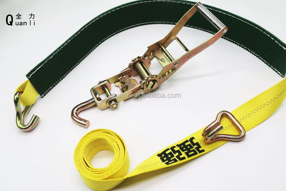 Hot Sale Polyester ratchet tie down Strap for car