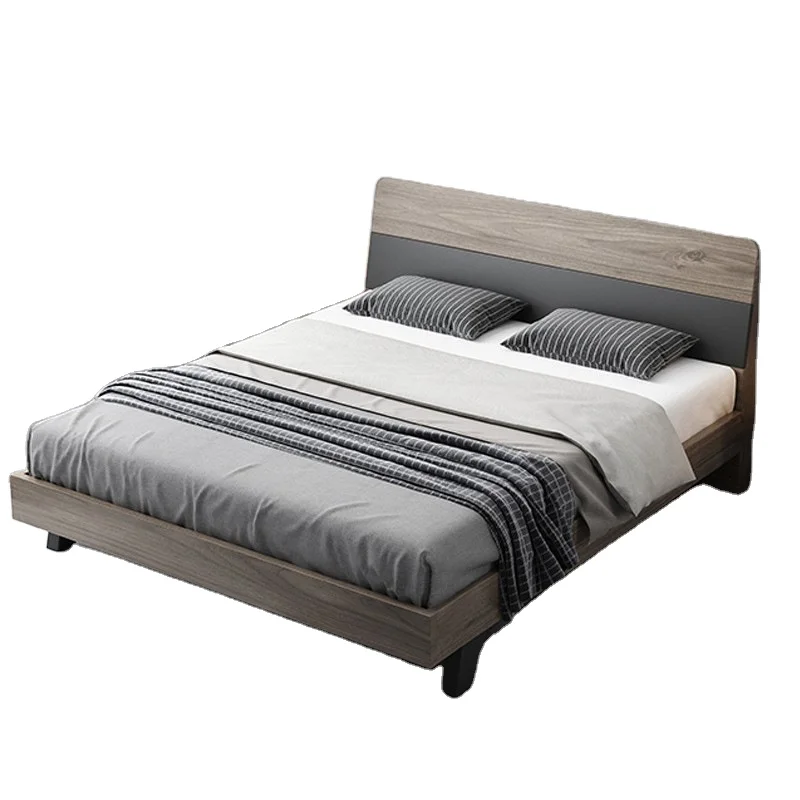 wood platform upholstered wood and fabric bed models mattress bed modern design luxury bed