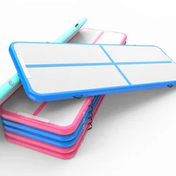Factory price 5m inflatable air track mats air track gymnastics inflatable floor pump mat for home gym