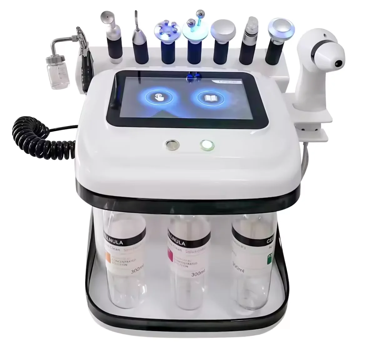 Professional Multi-function Hydrogen Oxygen skin care hydrodermabrasion facial machine with skin analyzer
