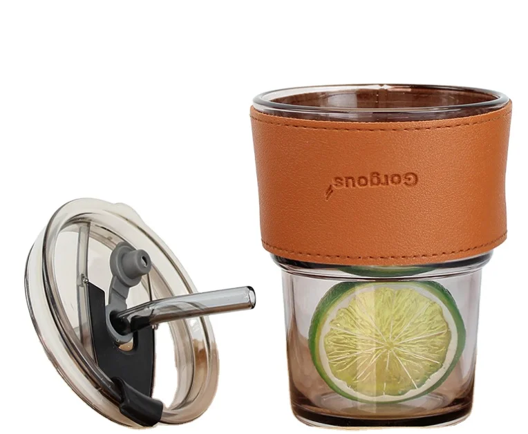 Многоразовые очки для питья бамбуковые крышки банок стеклянная соломенная сублимационная банка 16 унций