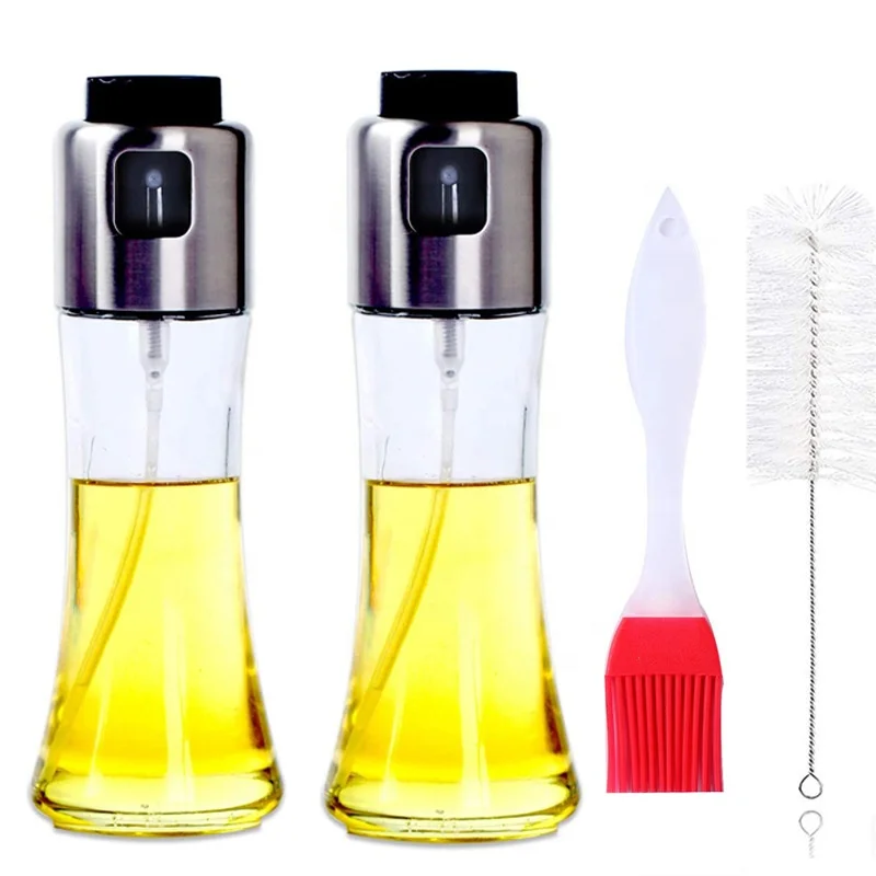 Oil Sprayer for Cooking two Olive Oil Sprayer Bottles180ml used for garden BBQ outdoor barbecue kitchen cooking frying
