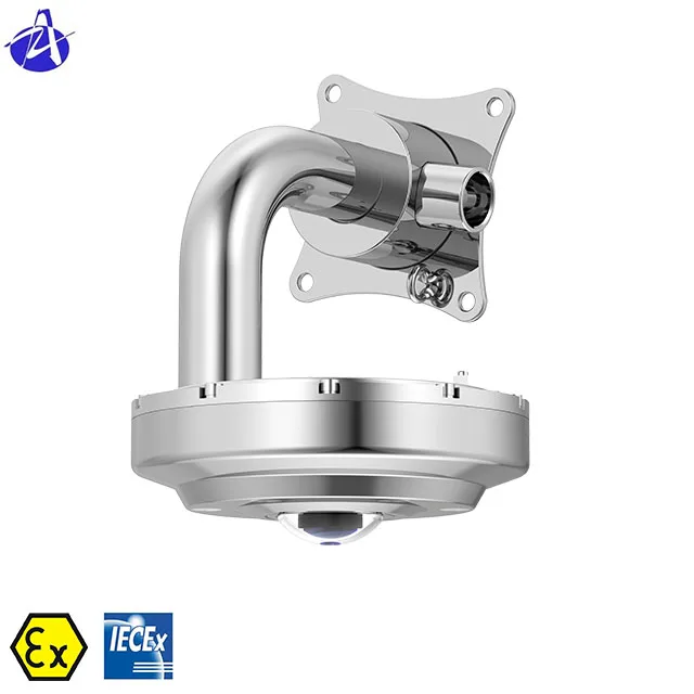 5MP Panoramic Explosion Proof Fisheye Fixed Dome Camera with Light