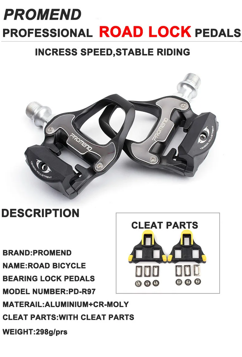 PROMEND велосипед самоконтрящаяся педали для Японии с алюминиевого сплава дорожный и обеспечивают высокое качество Самостоятельная Блокировка Платформа велосипеда