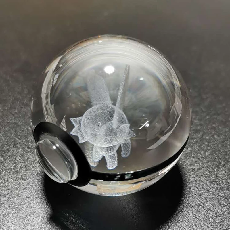 3D Хрустальный шар Pokeball светодиодные ночные светильники детская Подарочная лампа основа для обесцвечивания