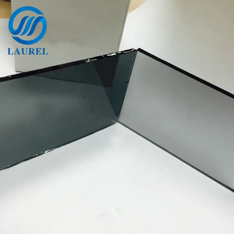 Black glass tabletops 4mm 5mm 6mm 8mm colored reflective  building glass manufacturer