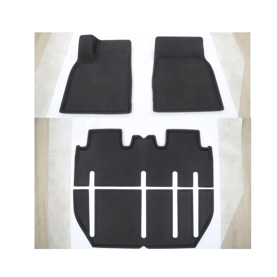 Universal Car All Set For 7 seats Floor Mats 2023 Tesla  Model X Waterproof Wearable