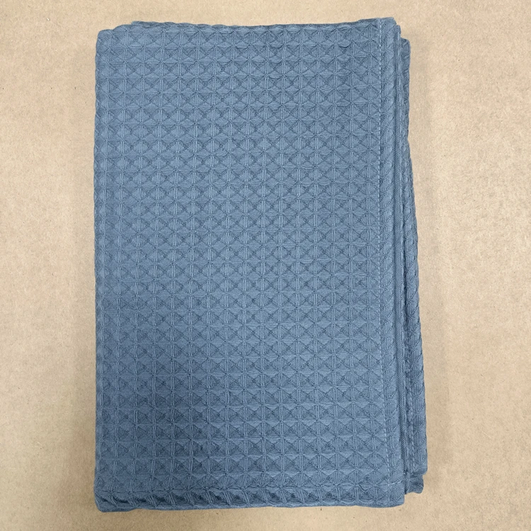 Hotel thick waffle weave bath towel 100% cotton waffle weave blanket