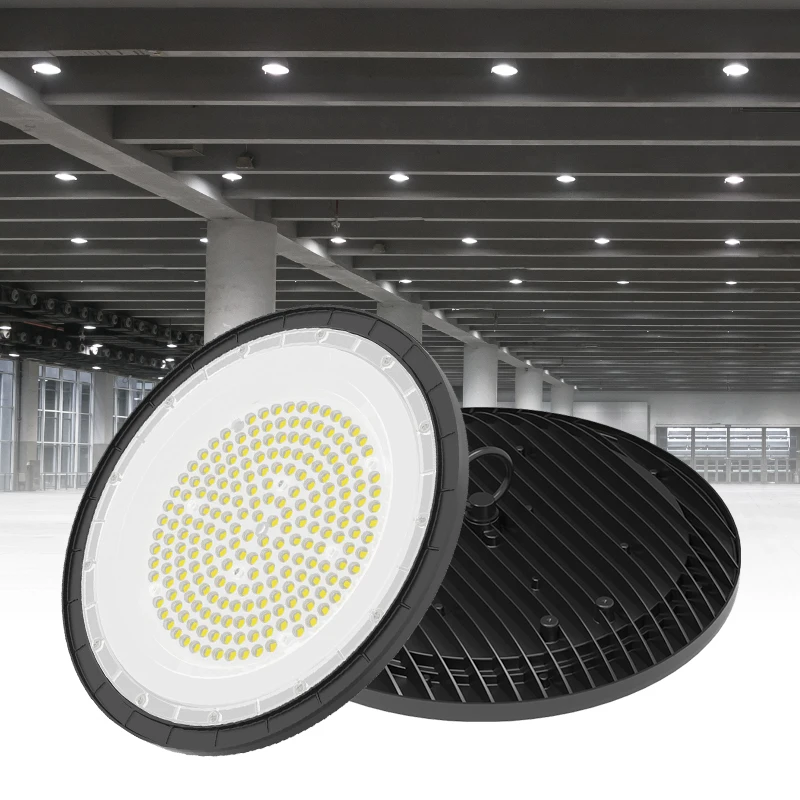 IP65 High Bay Light Multiple Power CCT Selection 100W 150W 200W 300W Warehouse UFO Led High Bay Light